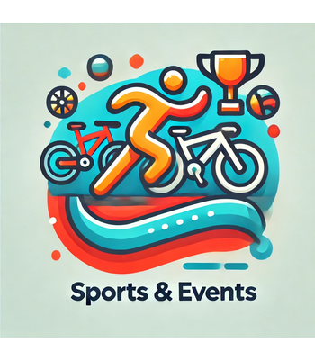 Tourists enjoying various sports activities, from tennis and mini golf to boat and windsurf rentals, for an active holiday experience