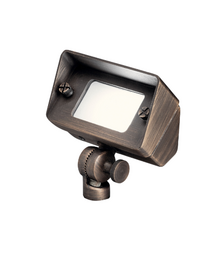 12V Brass Flood/Wall Wash Light for Outdoor Spaces Kichler 15476CBR