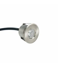 Brushed Nickel Round Trim for Landscape Lighting Lumenstar LS-RD12-RD-BN