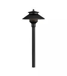Path Light on 18" Riser, Bulb Required - FX Luminaire PLNL18RFB