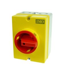 Weatherproof 32A 3P Disconnect Switch with Red/Yellow Handle IMO PE69-3032