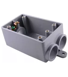 3 Hole 3/4" Weatherproof 3/4 inch PVC electrical box by Ipex Electrical