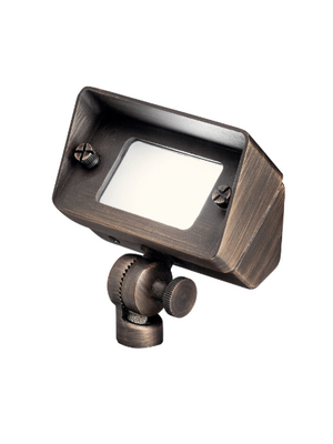 12V Brass Flood/Wall Wash Light for Outdoor Spaces Kichler 15476CBR
