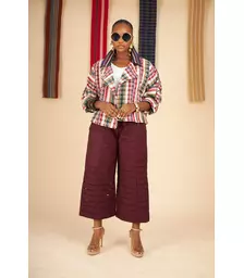 Esohe Aso Oke Cropped Trench Jacket