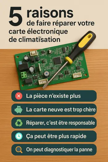 5 raisons de réparer une carte électronique