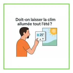 laisser la clim allumée l'été