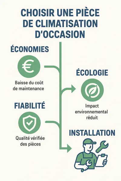 Avantages d'une pièce clim d'occasion