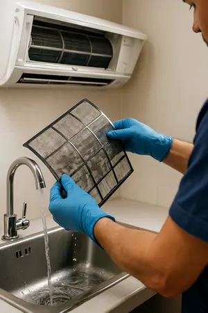 laver un filtre de climatiseur