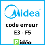 code erreur E3 F5 midéa