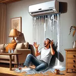 ma clim coule de l'eau