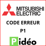 code erreur P1 Mitsubishi Electric