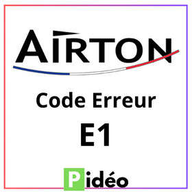code erreur E1 AIRTON climatiseur