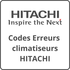 codes erreurs climatisation hitachi