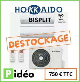 bisplit HOKKAIDO climatisation