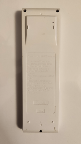ARRIERE télécommande daikin ARC452A1