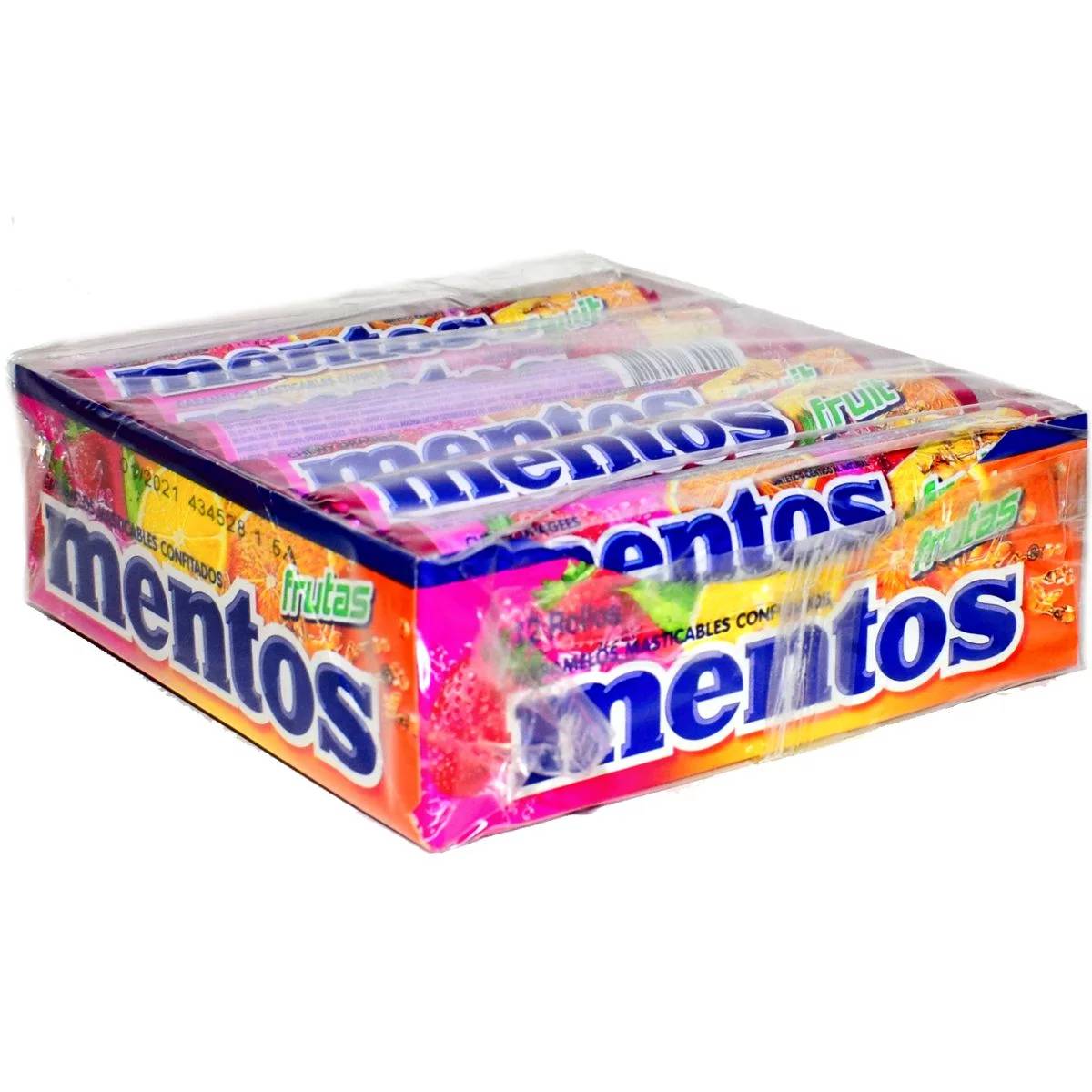 Mentos Caramelos Masticables Frutales 295 G 12 Rollos 6864