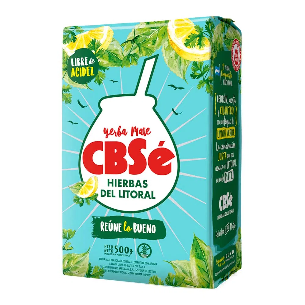 Yerba Mate CbSE Guaraná X 500g. Pack 5 Un. (2.5kg) - Bondi Al Mundo