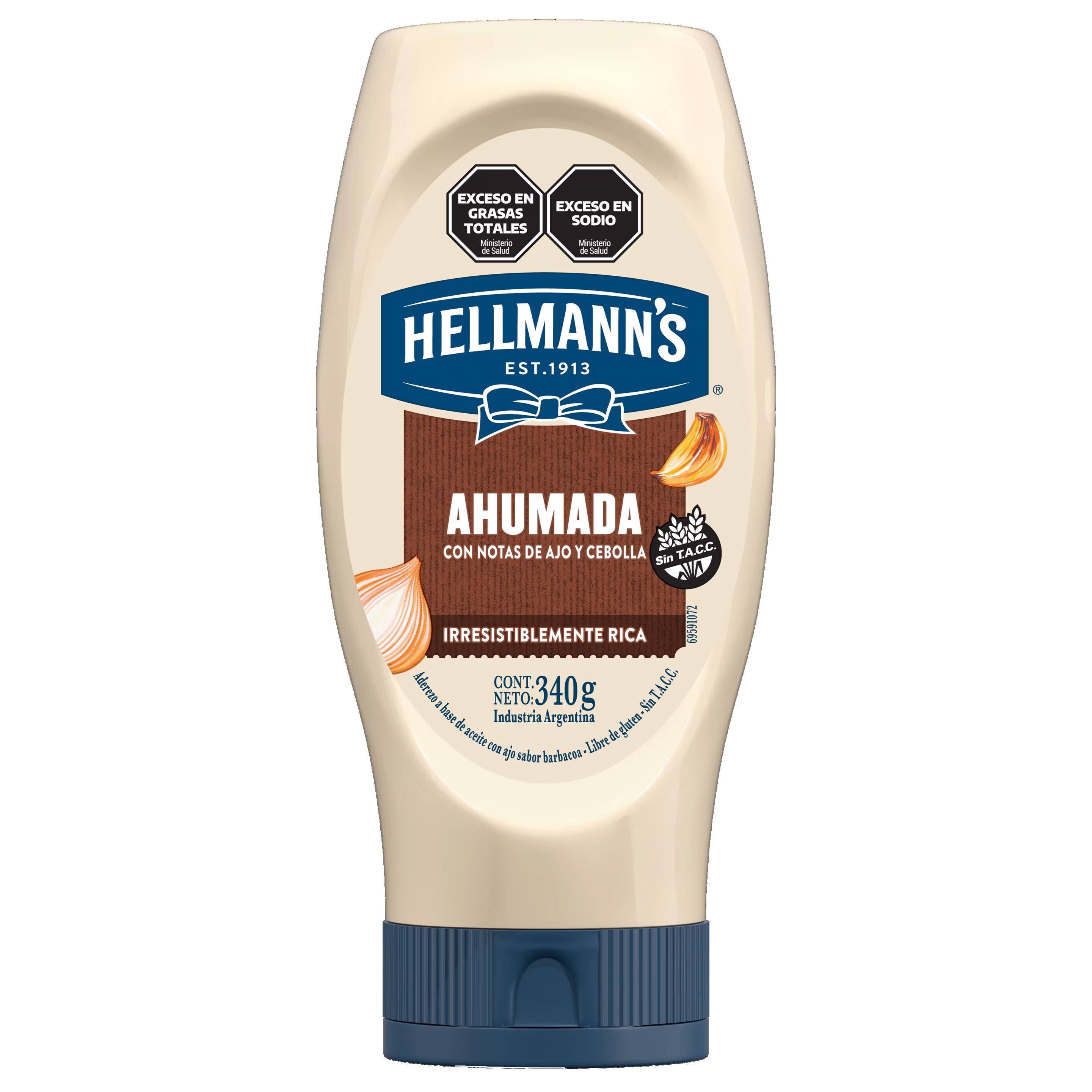 Hellmann's Ahumada Aderezo con Ajo y Cebolla, 340 g